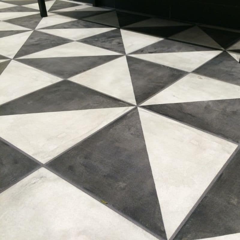 Victorian style tiles in modern times