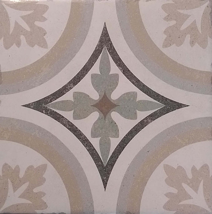Verona Green Pattern matt porcelain 200x200x10mm TILEJOB