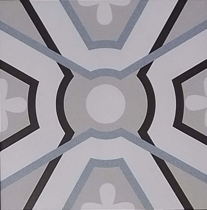 Geometry grey matt porcelain 200x200mmx9mm TILEJOB