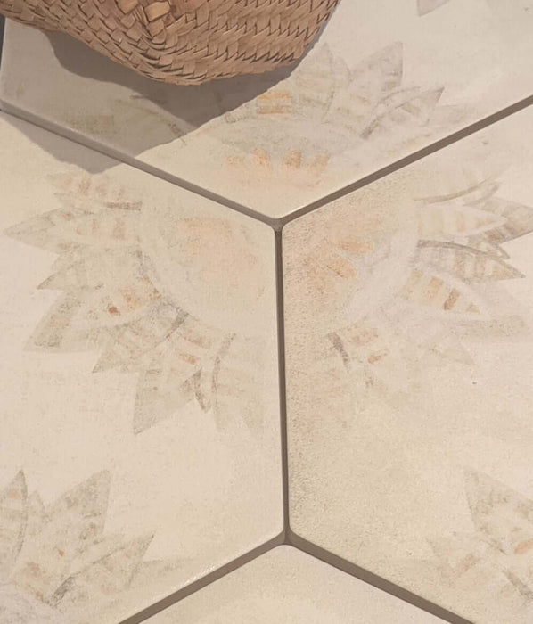 Florence Sunflower Hexagon porcelain 210x250x10mm TILEJOB