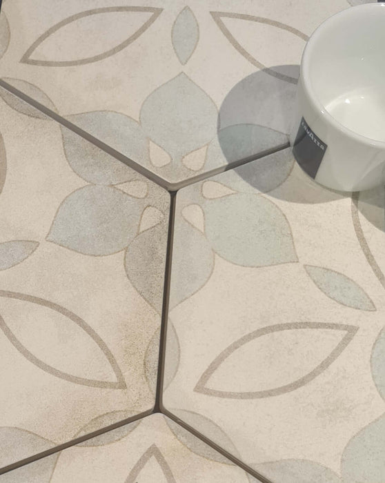 Florence Blue Hexagon porcelain 210x250x10mm TILEJOB