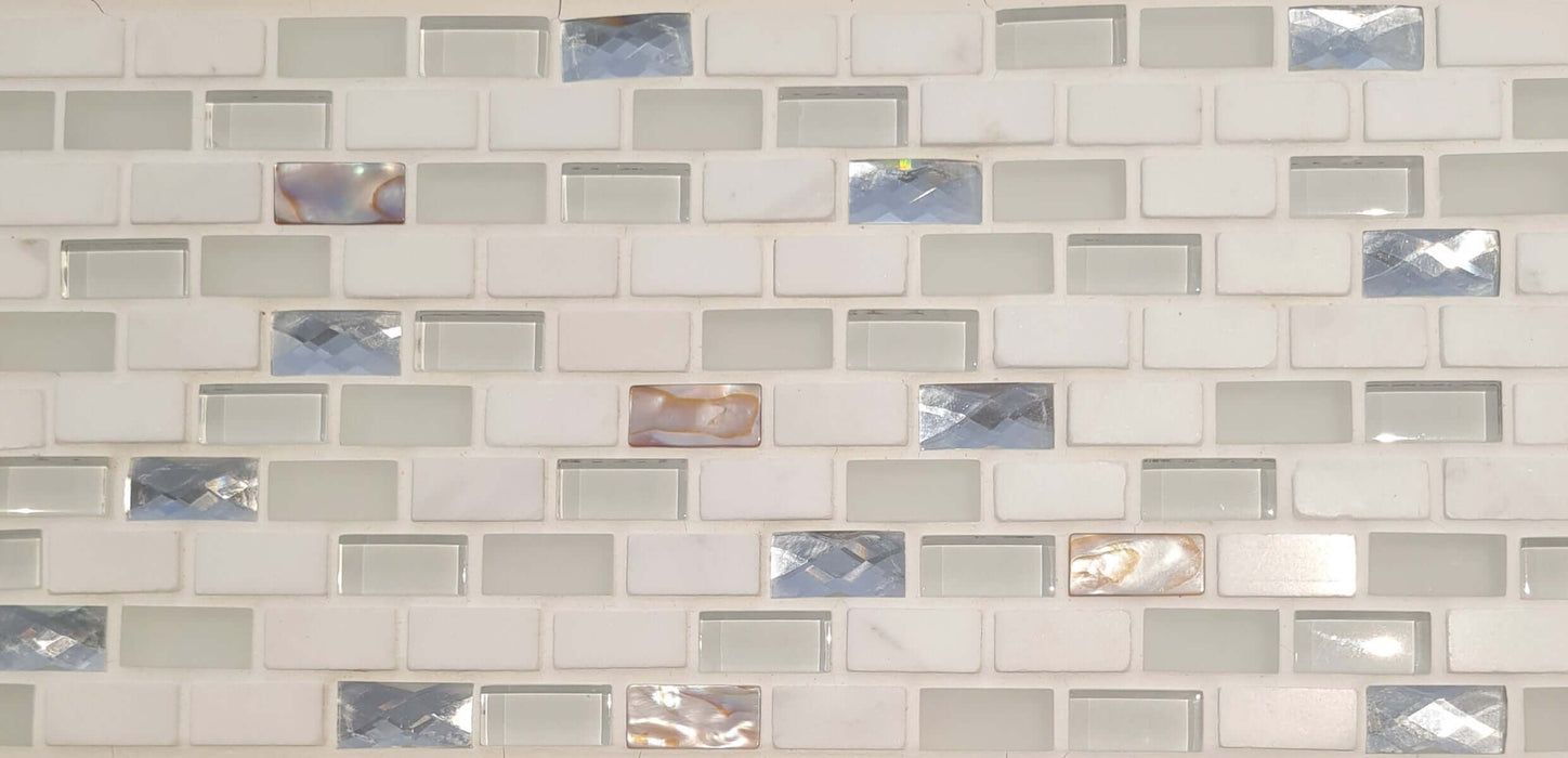 Nautica Oyster White Mosaic Wall 295x292x8mm TILEJOB