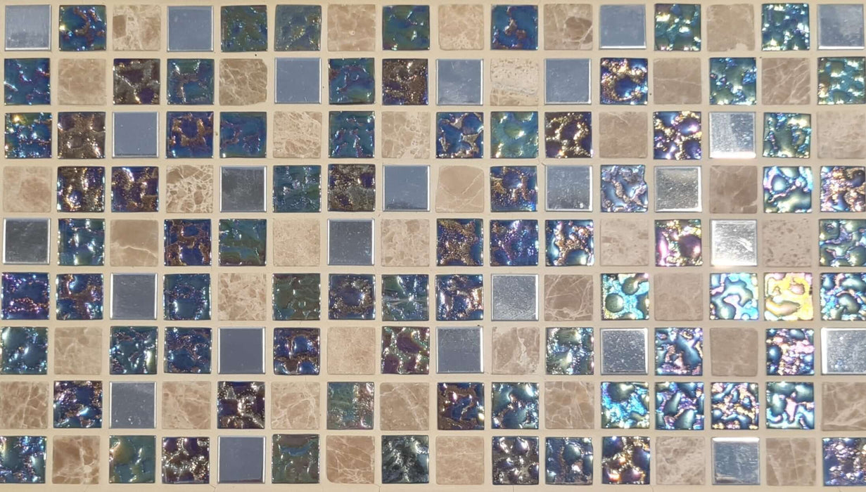 Lustre Brown Mosaic Wall 300x300x8m TILEJOB
