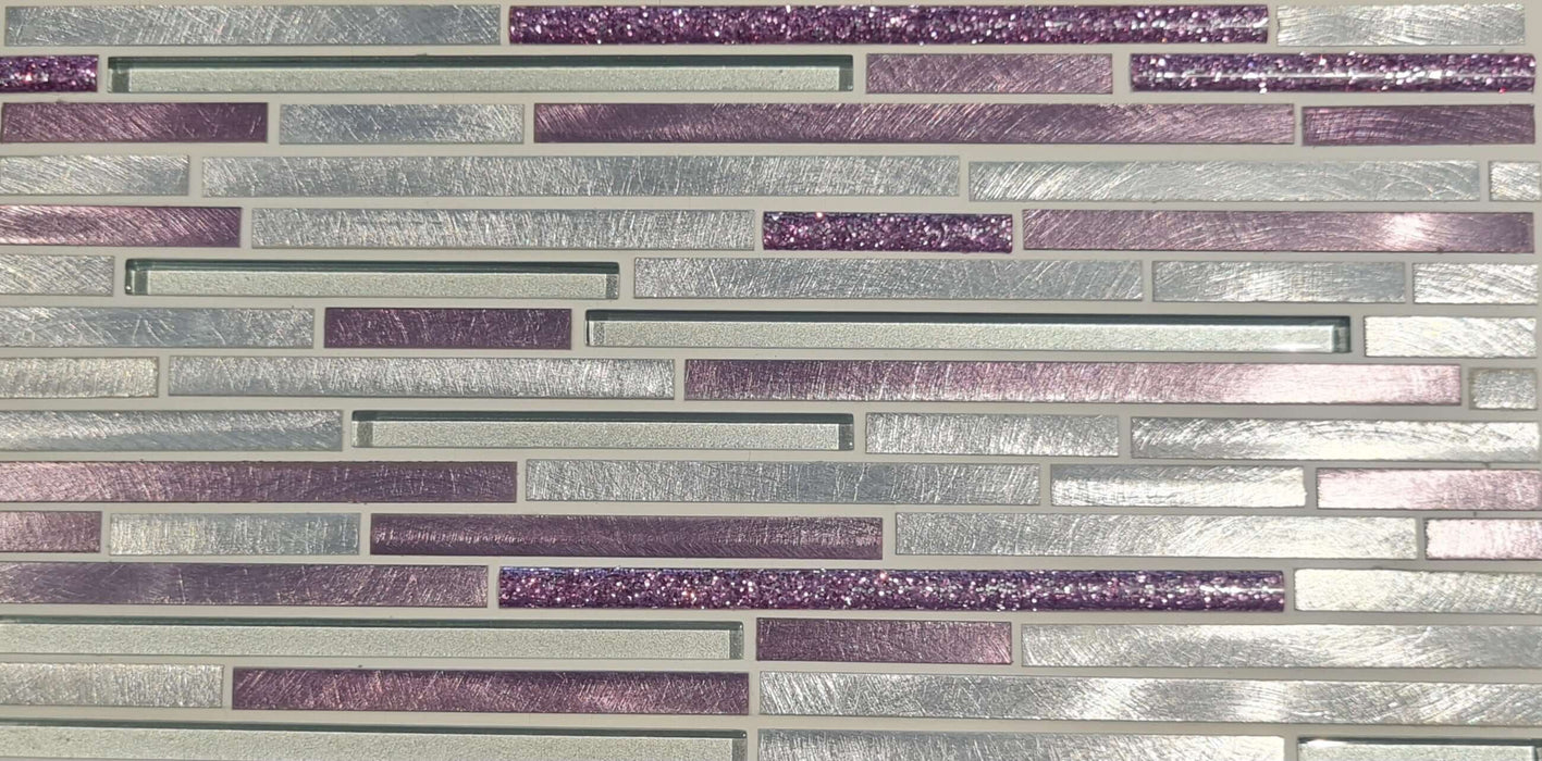Metalworks Pink Sparkle Mosaic Wall 315x300 TILEJOB