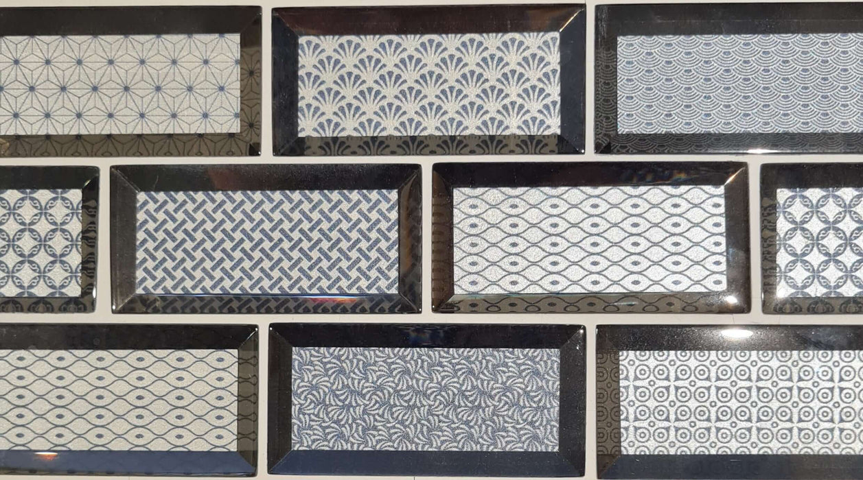 Casablanca Blue Mosaic Wall 350x300x8m TILEJOB