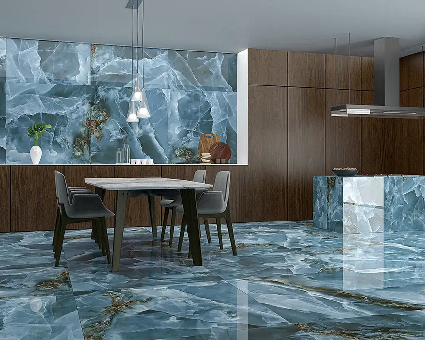 Iceland Onyx Marble Navy Blue 60x120cm All tiles TILEJOB