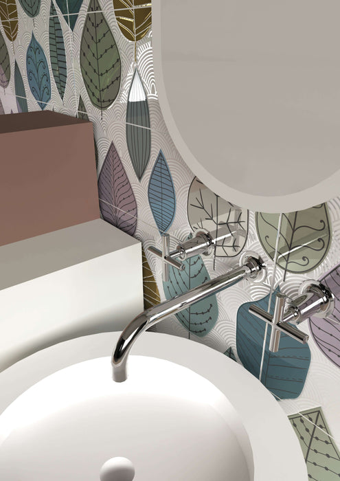 Botanical Nordic ceramic tiles 25x75cm All tiles TILEJOB.CO.UK