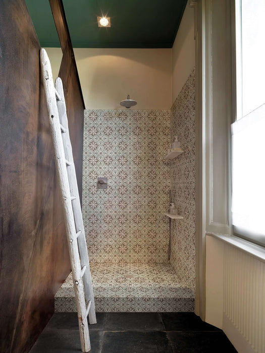 Romano waves green matt porcelain tiles 210.6x210.6x9mm All tiles TILEJOB