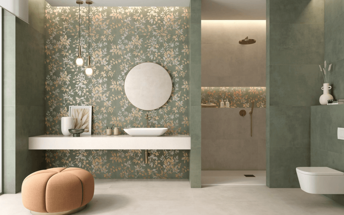 Eleganza green matt wall ceramic tiles 33.3x100cm All tiles TILEJOB