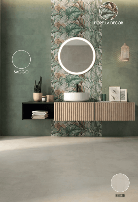 Eleganza green matt wall ceramic tiles 33.3x100cm All tiles TILEJOB