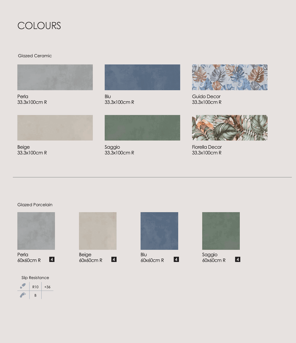 Eleganza Guido Decor matt wall ceramic tiles 33.3x100cm All tiles TILEJOB