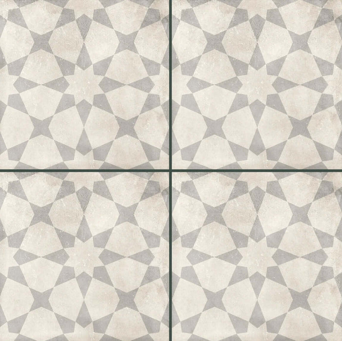 Romano star grey matt porcelain tiles 210.6x210.6x9mm All tiles TILEJOB