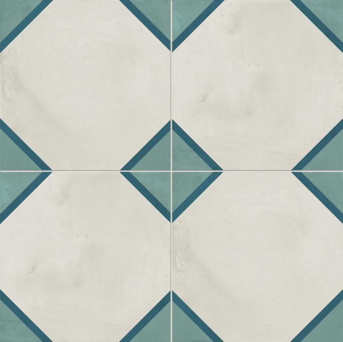 Eden Blue Classic Patterned Tile 20x20cm All tiles TILEJOB