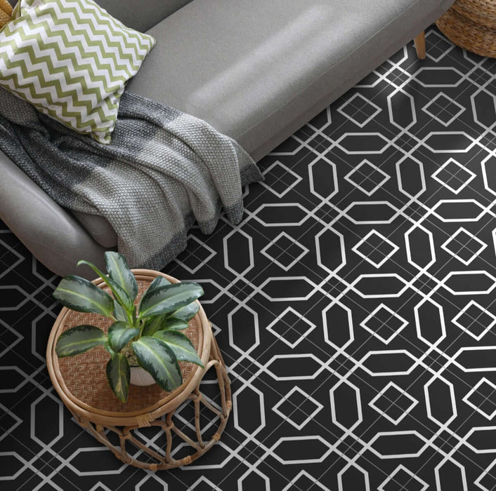 Napoli black matt porcelain 150x150x8.5mm All tiles TILEJOB