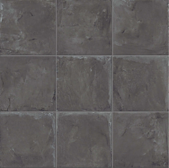 Nile dark grey matt porcelain tiles 200x200mm TILEJOB