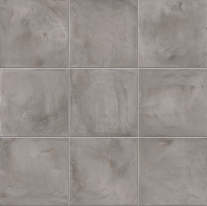 Nile mid grey matt porcelain tiles 200x200mm TILEJOB