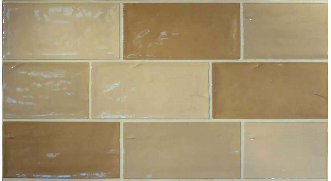 Dorset Rustic Mix Beige ceramic gloss 75x150x8mm TILEJOB
