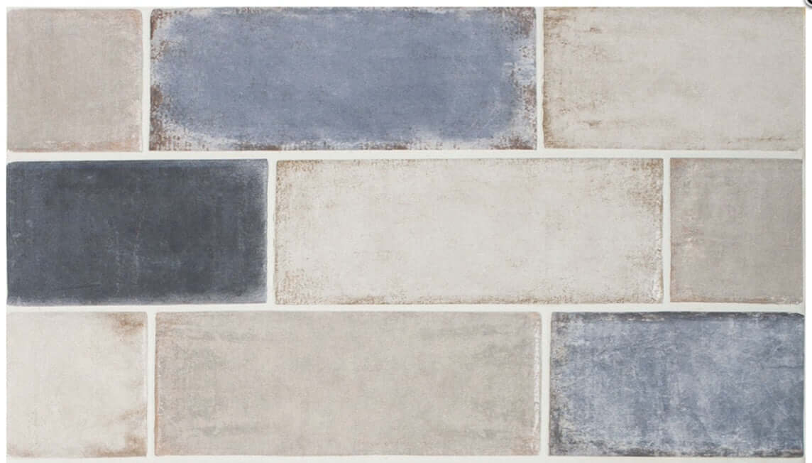 Basilica Blue matt ceramic 75x200x8mm TILEJOB