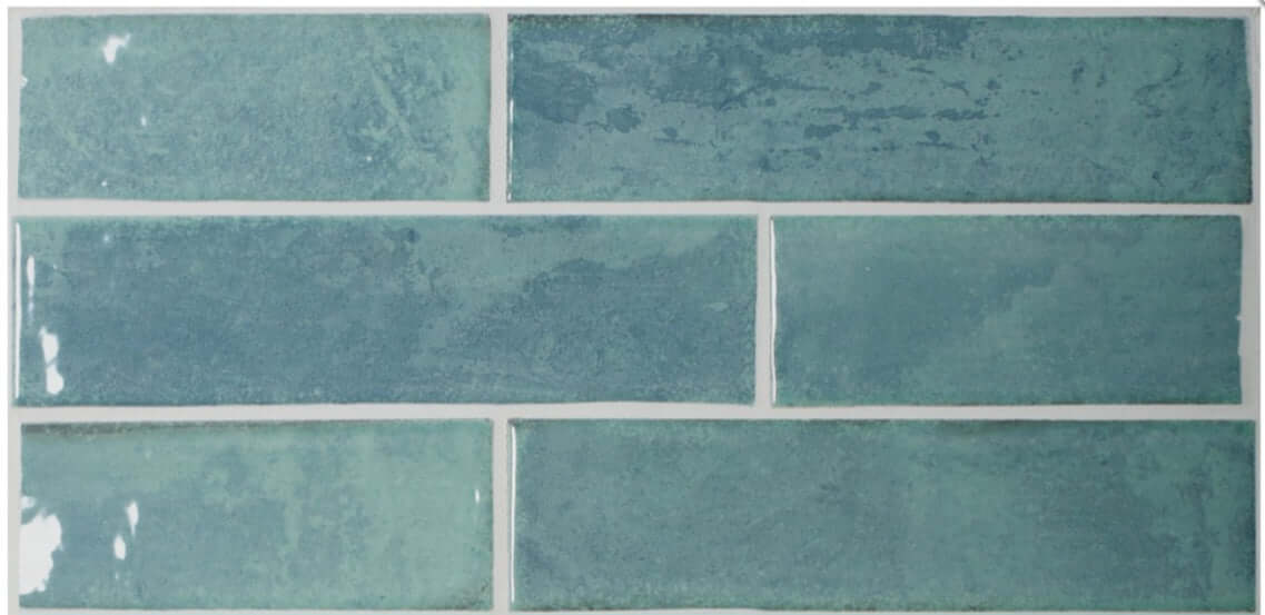 Como Turquoise gloss ceramic 65x250x7mm TILEJOB