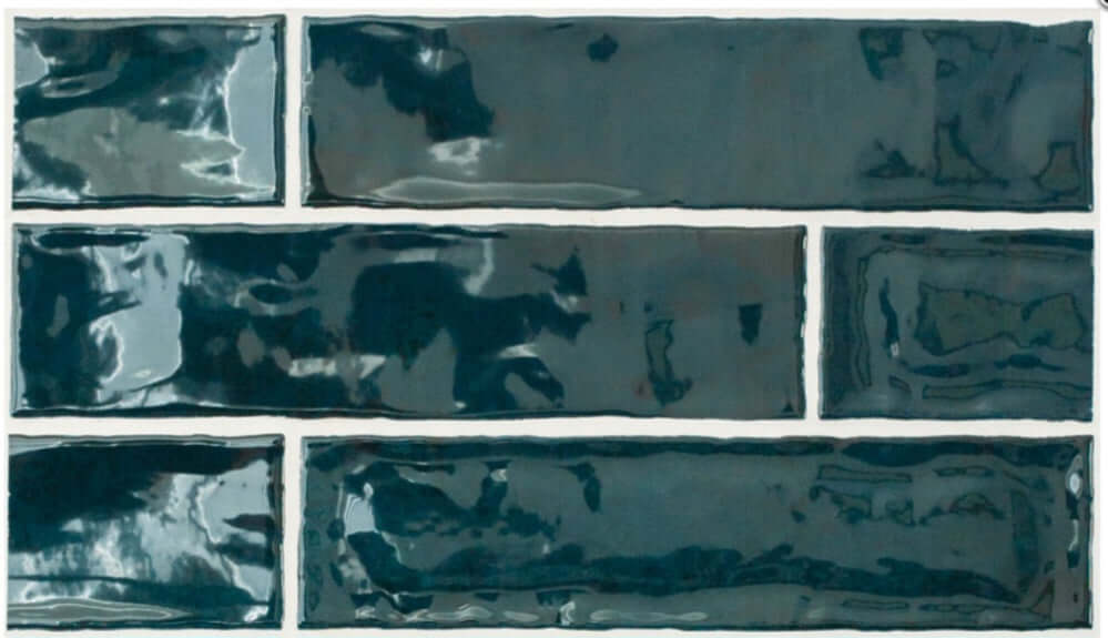 Retro Gloss Blue ceramic 75x30x8mm TILEJOB