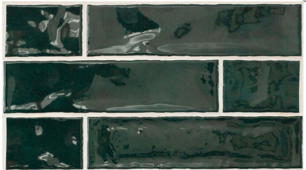 Retro Gloss Dark Green ceramic 75x30x8mm TILEJOB