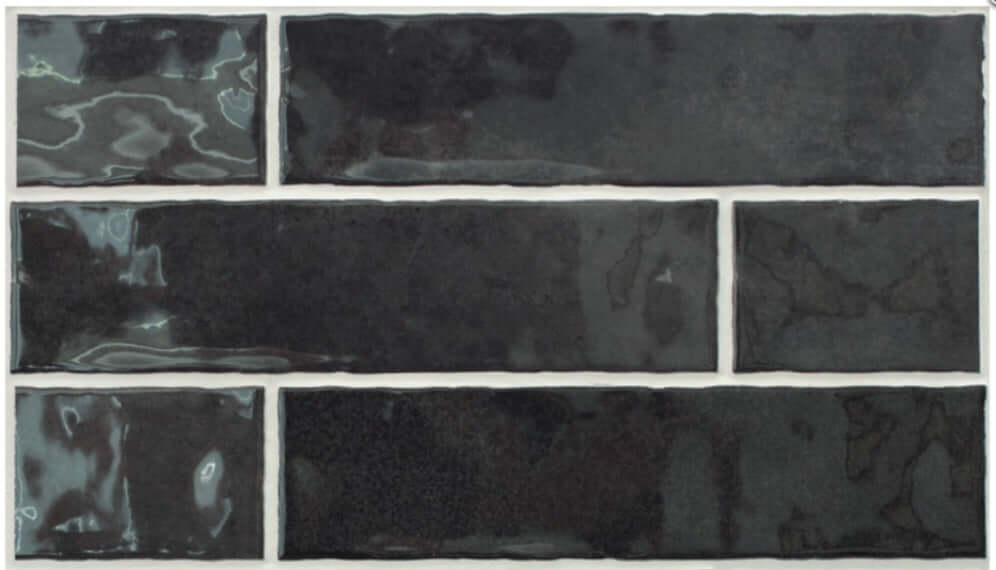 Retro Gloss Anthracite ceramic 75x30x8mm TILEJOB