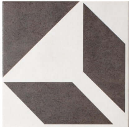 Blanconero Edwardian Star porcelain 205x205x8.5mm TILEJOB
