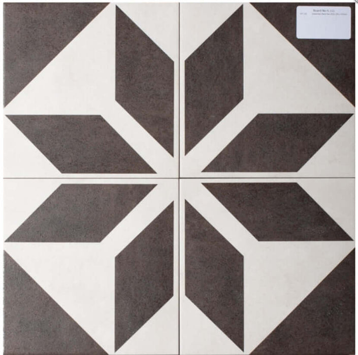 Blanconero Edwardian Star porcelain 205x205x8.5mm TILEJOB