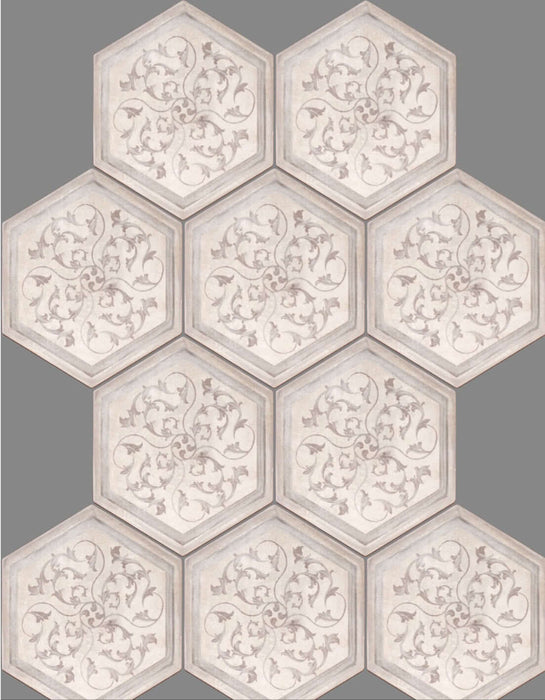 Florence Taupe Hexagon porcelain 210x250x10mm TILEJOB