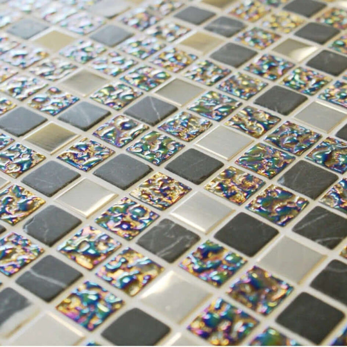 Lustre Grey Mosaic Wall 300x300x8m TILEJOB