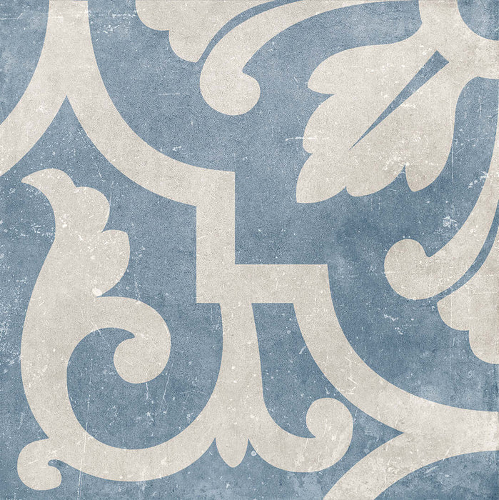 Romano waves blue matt porcelain tiles 210.6x210.6x9mm All tiles TILEJOB