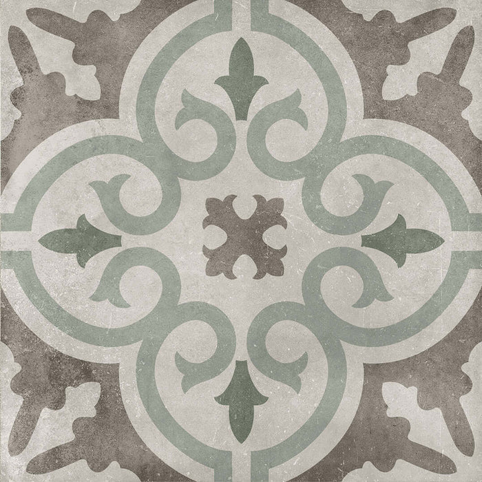 Romano waves green matt porcelain tiles 210.6x210.6x9mm All tiles TILEJOB