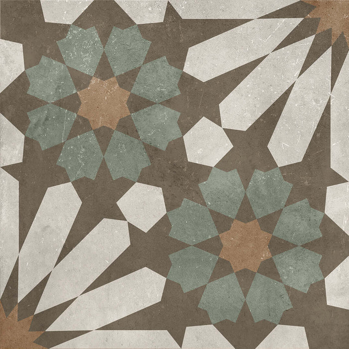 Romano star green matt porcelain tiles 210.6x210.6x9mm All tiles TILEJOB