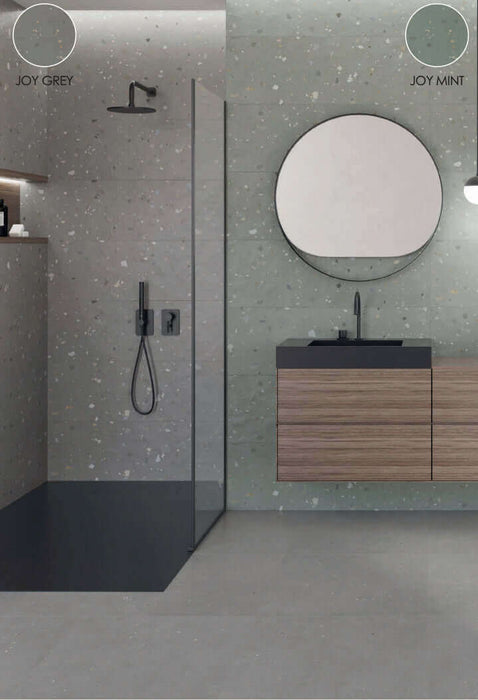 Happy Joy Mint wall matt ceramic tiles cut sample