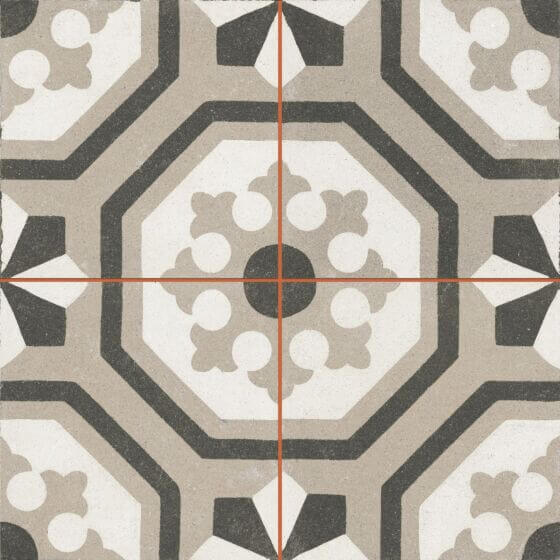 Livada grey vitrified ceramic tiles cut sample TILEJOB.CO.UK
