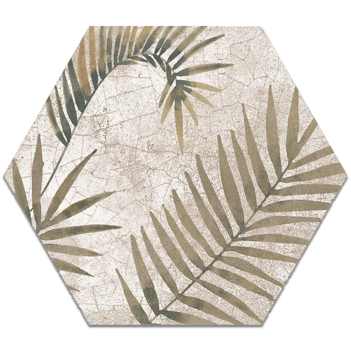 Foresta Antique Hexagon cut sample TILEJOB.CO.UK