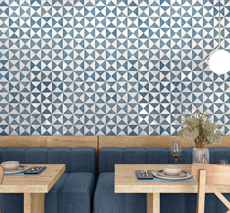 Craft blue pattern tiles 22x22cm All tiles TILEJOB