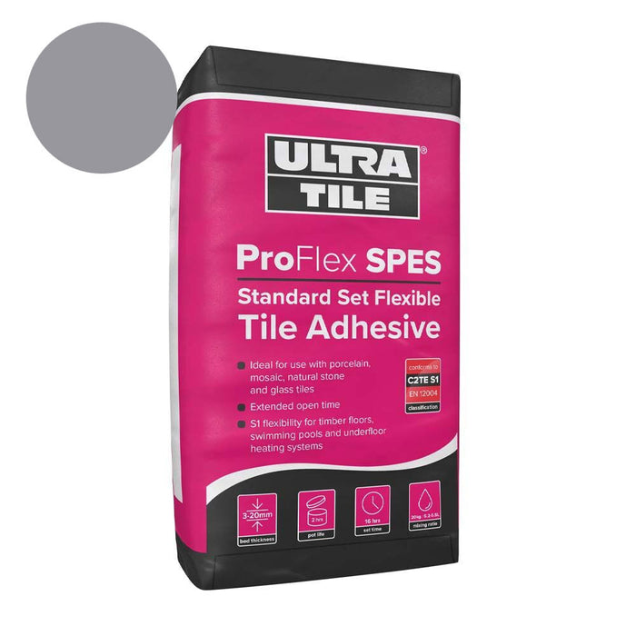 Ultra Tile Fix ProFlex SPES Standard Set Flexible S1 Adhesive (54 Bags Tail Lift) Adhesive TILEJOB.CO.UK