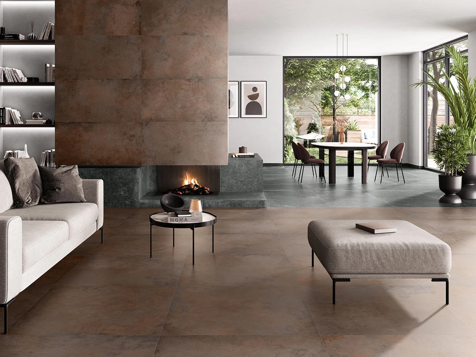 Alloy Copper Semi Polished Porcelain Tiles 60x120cm All tiles TILEJOB.CO.UK