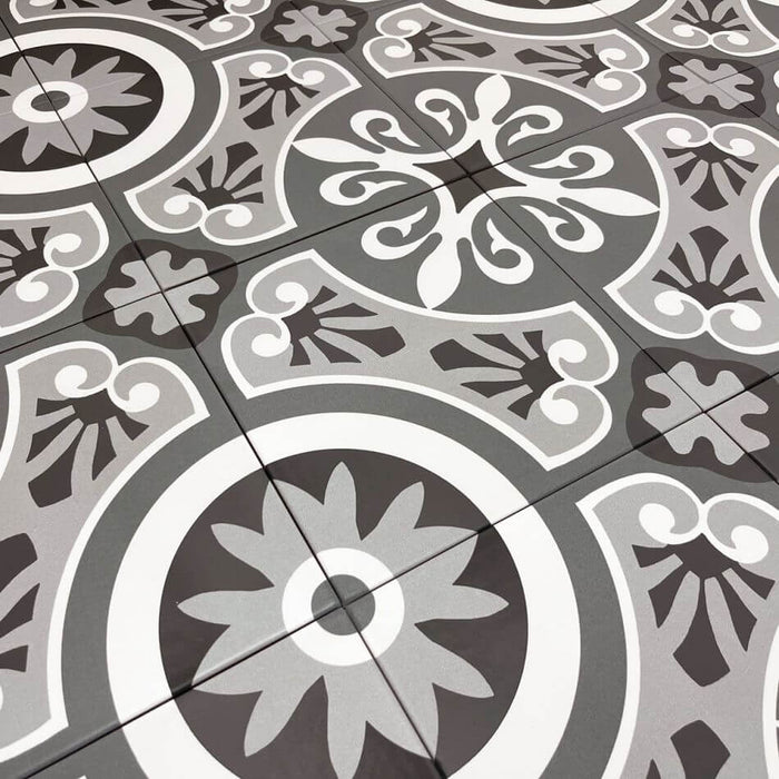 Kensington Grey porcelain tiles 22.5x22.5cm All tiles TILEJOB
