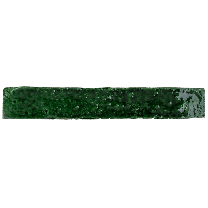 Perugia Vecchia green crackle glazed ceramic tiles cut sample TILEJOB