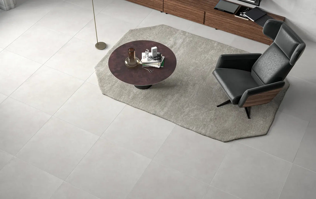Resina Ghiachio matt porcelain tiles cut sample TILEJOB