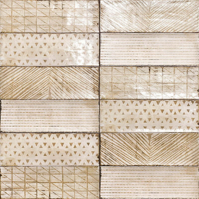 Oxford deco rustic cream gloss wall tiles 10x30cm All tiles TILEJOB.CO.UK