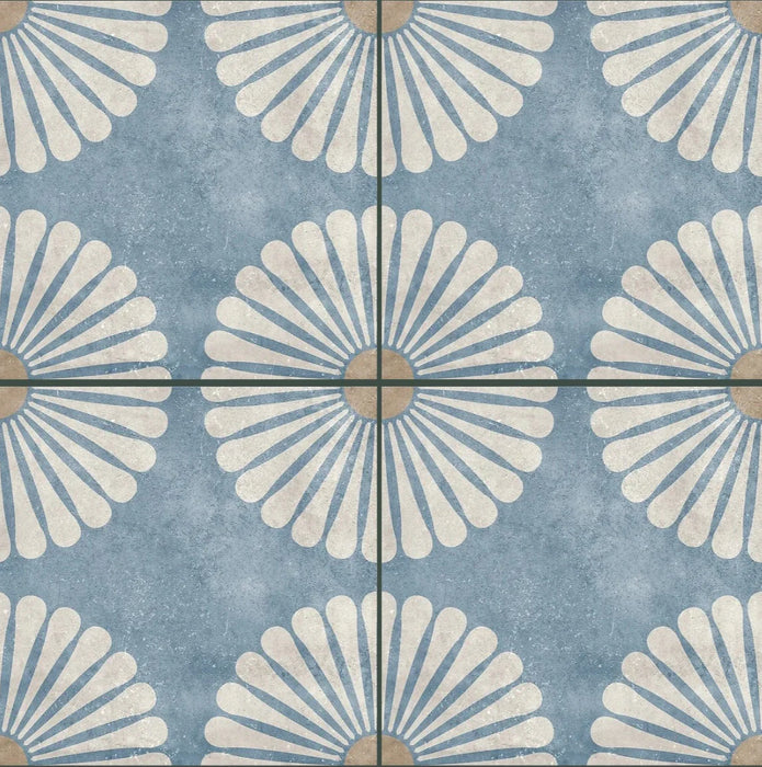 Romano daisy matt porcelain tiles cut sample TILEJOB.CO.UK