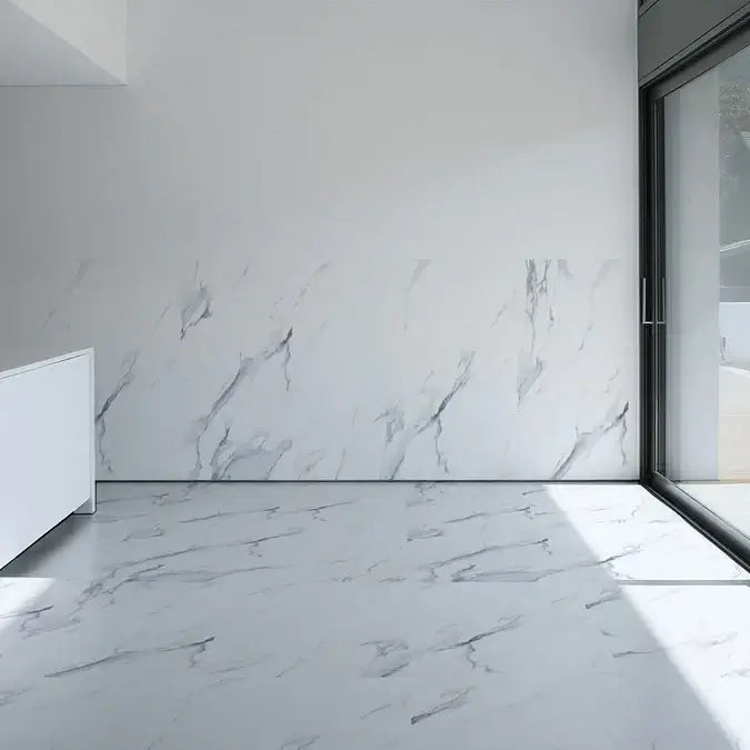 Marmi Carrara Blue Marble gloss porcelain tiles 3 size available All tiles TILEJOB