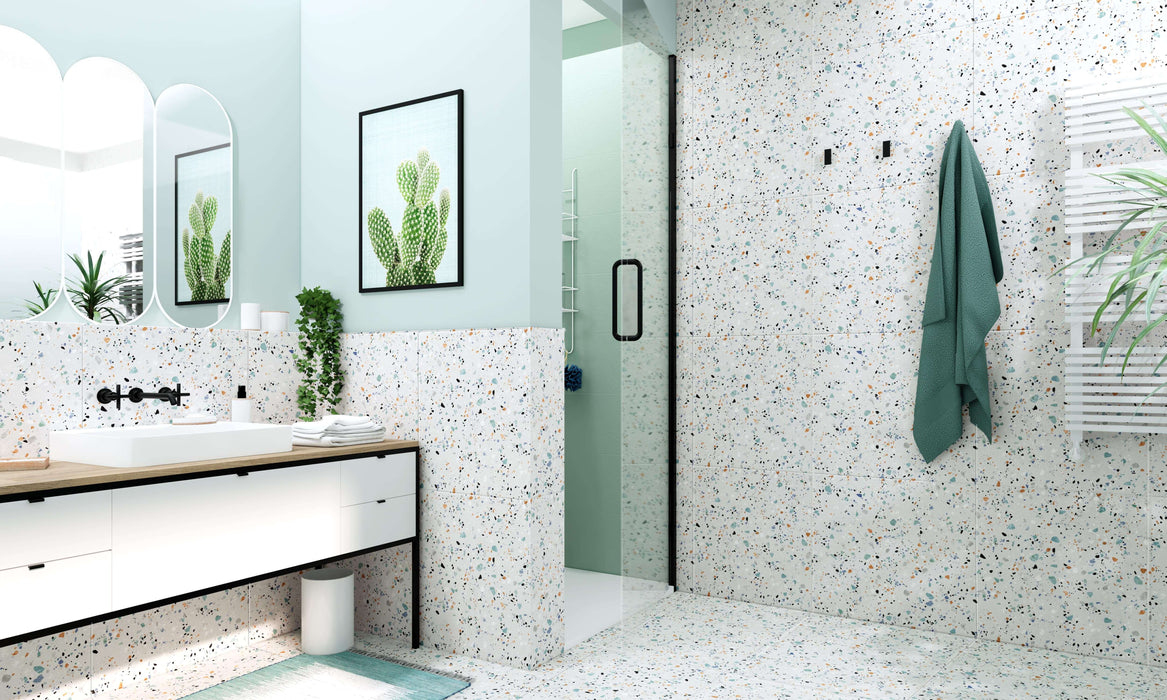 White terrazzo celleno 60x60cm All tiles TILEJOB