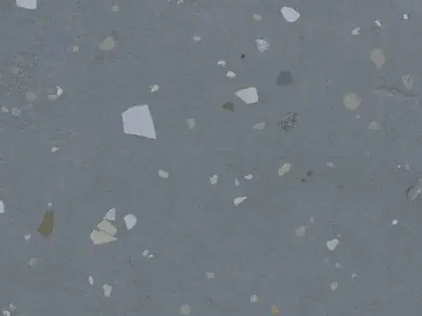 Happy Joy Blue wall mat terrazzo tile cut sample TILEJOB.CO.UK