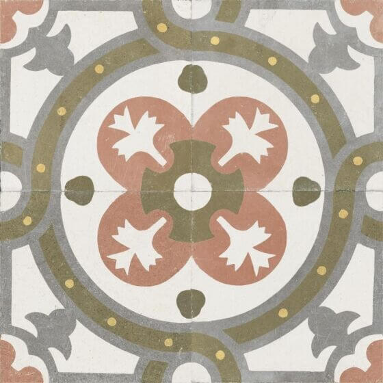 Livada green vitrified ceramic tiles cut sample TILEJOB.CO.UK