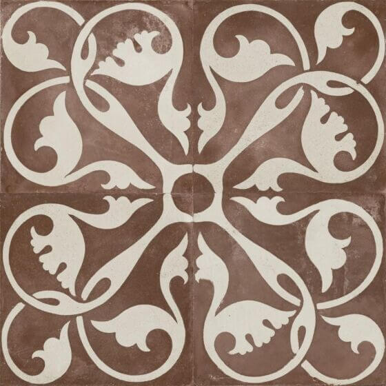 Livada cotto red vitrified ceramic tiles cut sample TILEJOB.CO.UK
