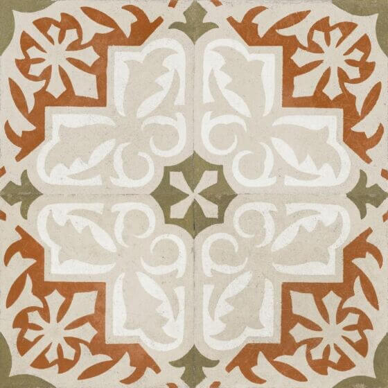Livada red vitrified ceramic tiles cut sample TILEJOB.CO.UK
